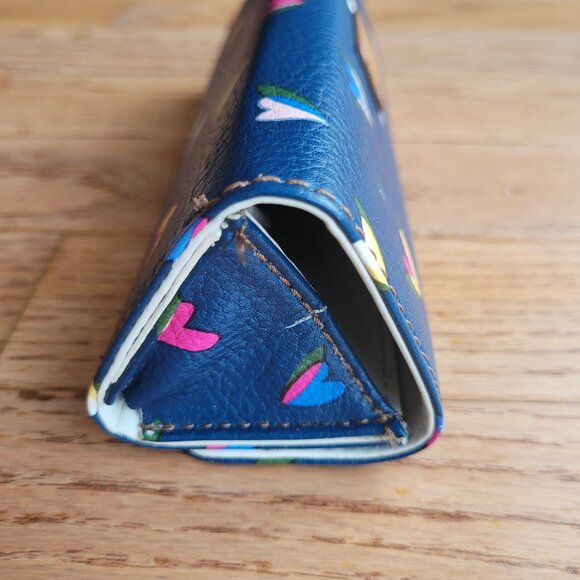 Fossil Sofia Sunglasses Case Floral Hearts Blue Hard Case Triangle - Picture 6 of 11